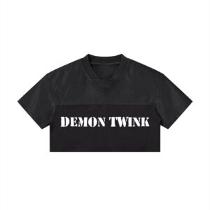DEMON TWINK Paneled V-Neck Jersey